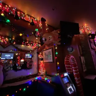 christmas lights and decorations