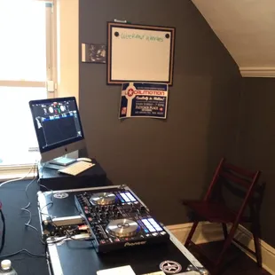 One of the work stations.