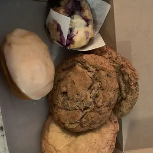 a variety of pastries
