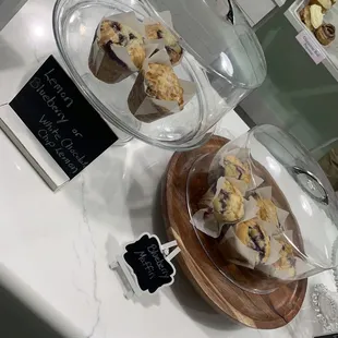 a variety of donuts on display