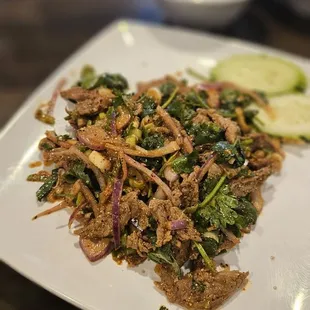 Tiger cry beef with order of sticky rice