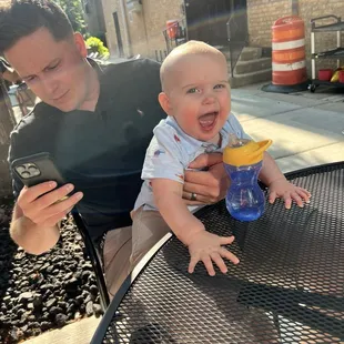 Patio was baby approved!