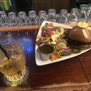 Jameson And Chipotle Black Bean Burger