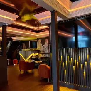the interior of the restaurant