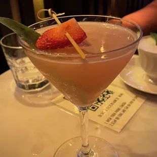 Strawberry Basil Martini