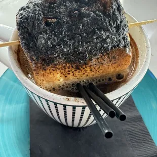 S'mores hot apple cider