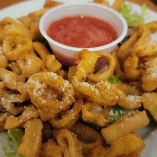 Calamari &amp; Peppers appetizer
