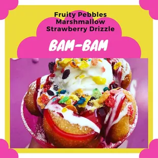 a strawberry drizzle