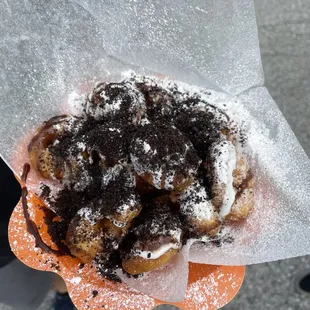 Oreo smash mini donuts
