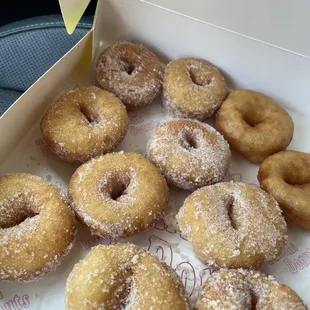 Apple cider donuts and whiskey glazed