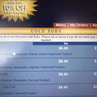 ALL Subs are toasted. Also listed in the description of the sub and in the instructions tab.