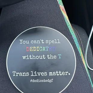 Sticker I bought from them.