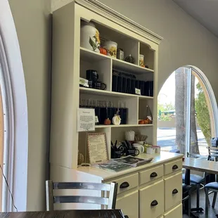 Coffee fixins and some merch