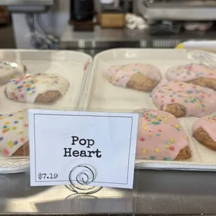 Pop Heart cookies!