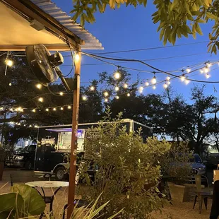 outside