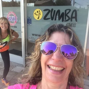 Outside of the studio, with a student that stopped in from the UK. We had a blast!