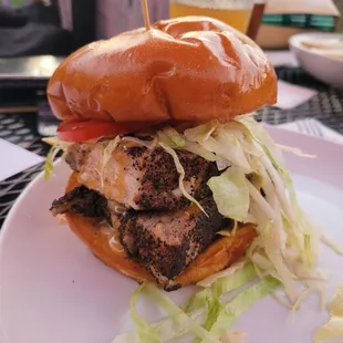 Pork tenderloin sandwich