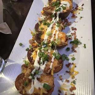 Loaded potato skins