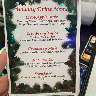 Holiday drinks