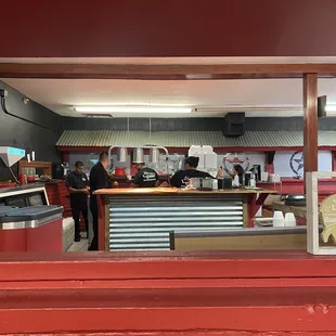 interior, pizza