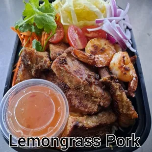 Lemongrass Pork and Shrimp