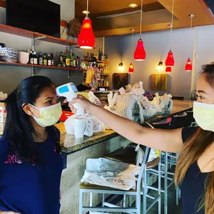 During Covid19 we follow guidelines on keeping our staff temperature check twice a day and everyone wear masks.