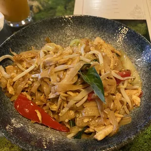 a plate of food on a table