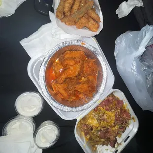 Zucchini DUI Fries Buffalo Wings