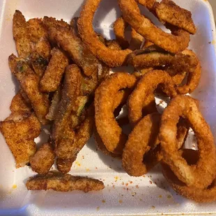 Zucchini &amp; onion rings