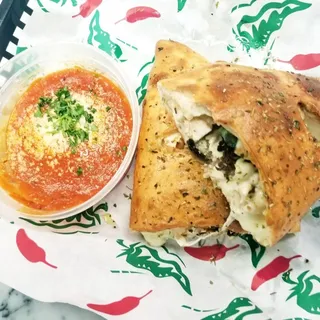 Chicken Alfredo Calzone