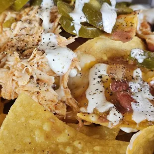 Chicken nachos. Very good!