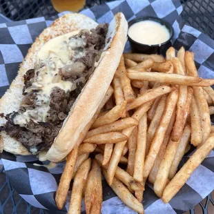 Beer Cheese Steak Sandwich