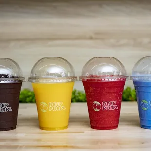 a variety of drinks