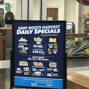 Daily specials