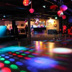 Sweet 16 and 40th Birthday Parties are popular with the nightclub look and 4000W in-house sound system.