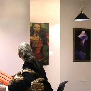 The Deep Space Gallery is the largest private art gallery in Parker.  Original artwork adds character to the space.