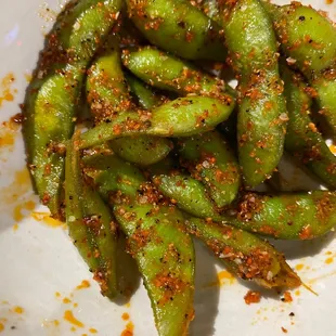 Spicy edamame