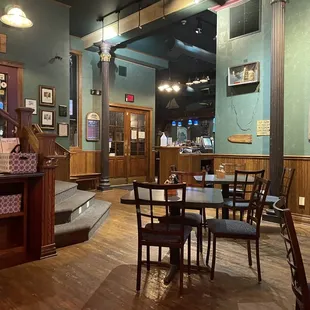 the interior of a restaurant