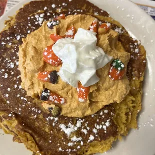 Pumpkin pancakes