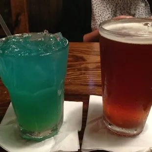 Ninja turtle and one of the local beers