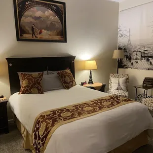 Bedroom area Winter in Paris room