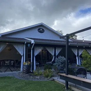 Patio area with fire pit