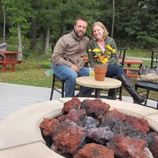 In the Spring &amp; Fall enjoy our outdoor fire-pit.