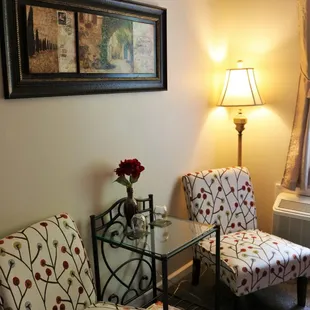 two chairs and a table