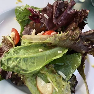 This is the salad that cones with dinner. In a big bowl, family style. Delicious, tangy and delightful!