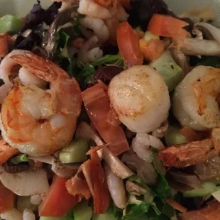 Seafood salad with Louis dressing