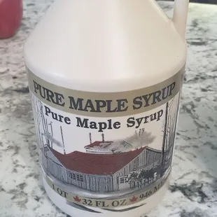 Maple syrup ($18)