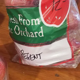 1/2 peck of Regen apples ($12)