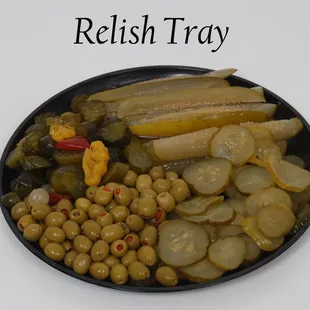a plate of pickled vegetables