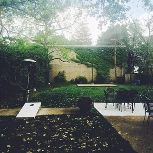 outside